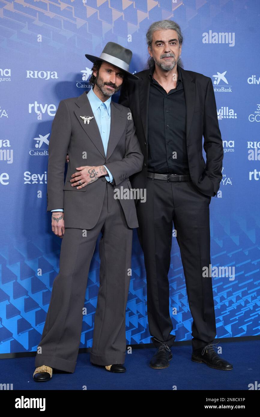 Spanish director Fernando Leon de Aranoa, right and Spanish singer ...