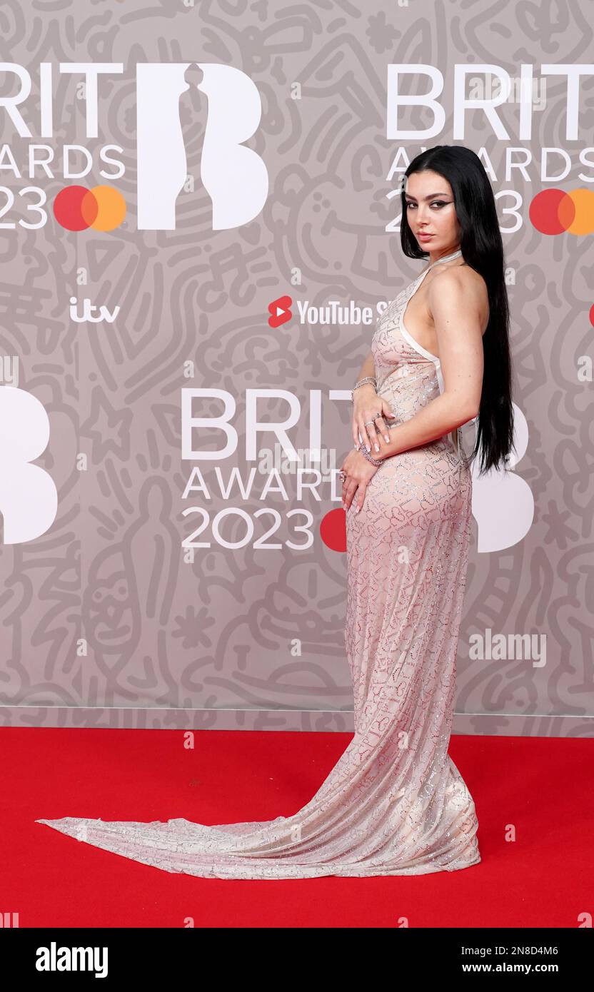 Charli XCX attending the Brit Awards 2023 at the O2 Arena, London