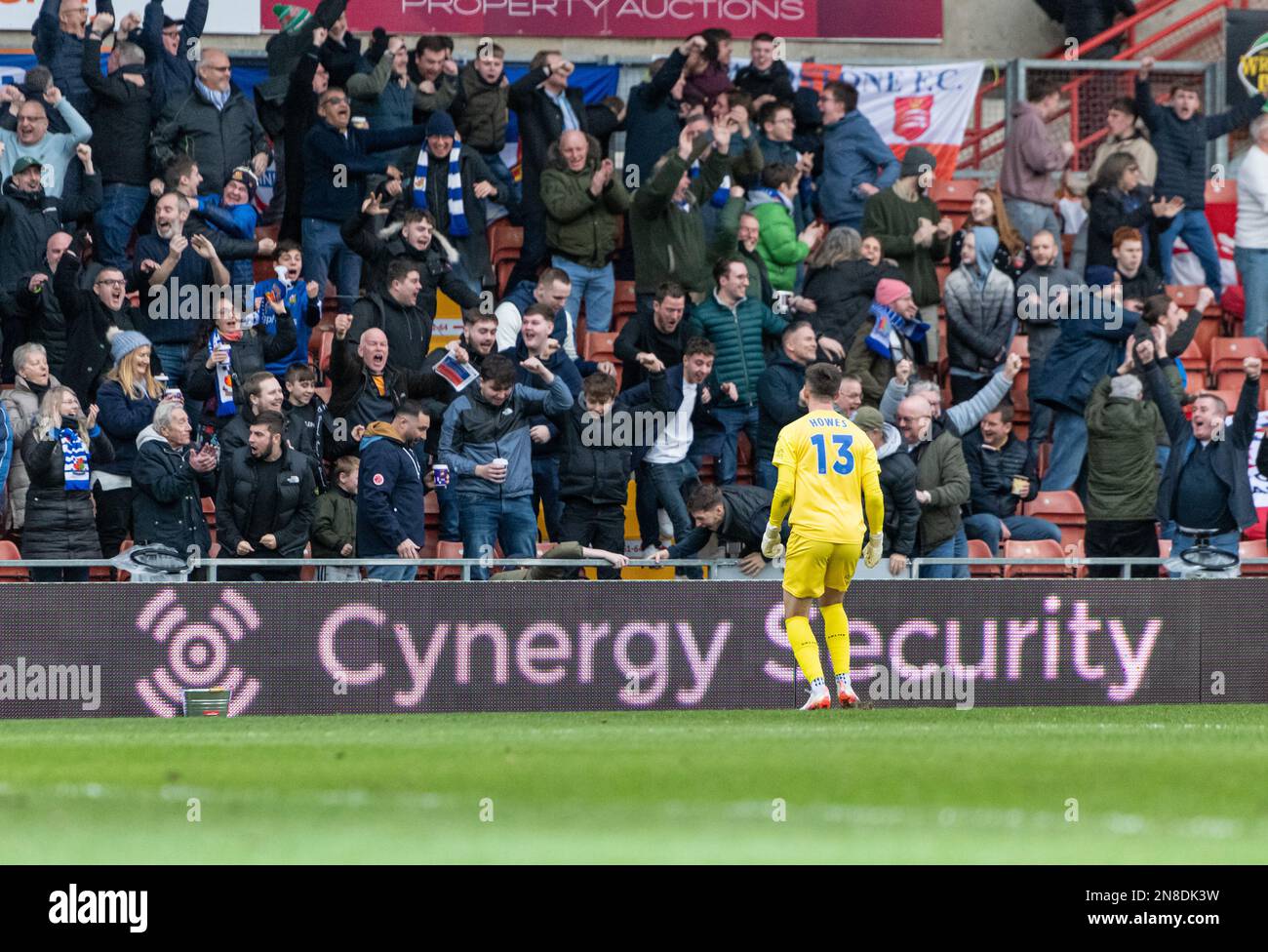 Wrexham, Wrexham County Borough, Wales. 11th February 2023. Wealdstone