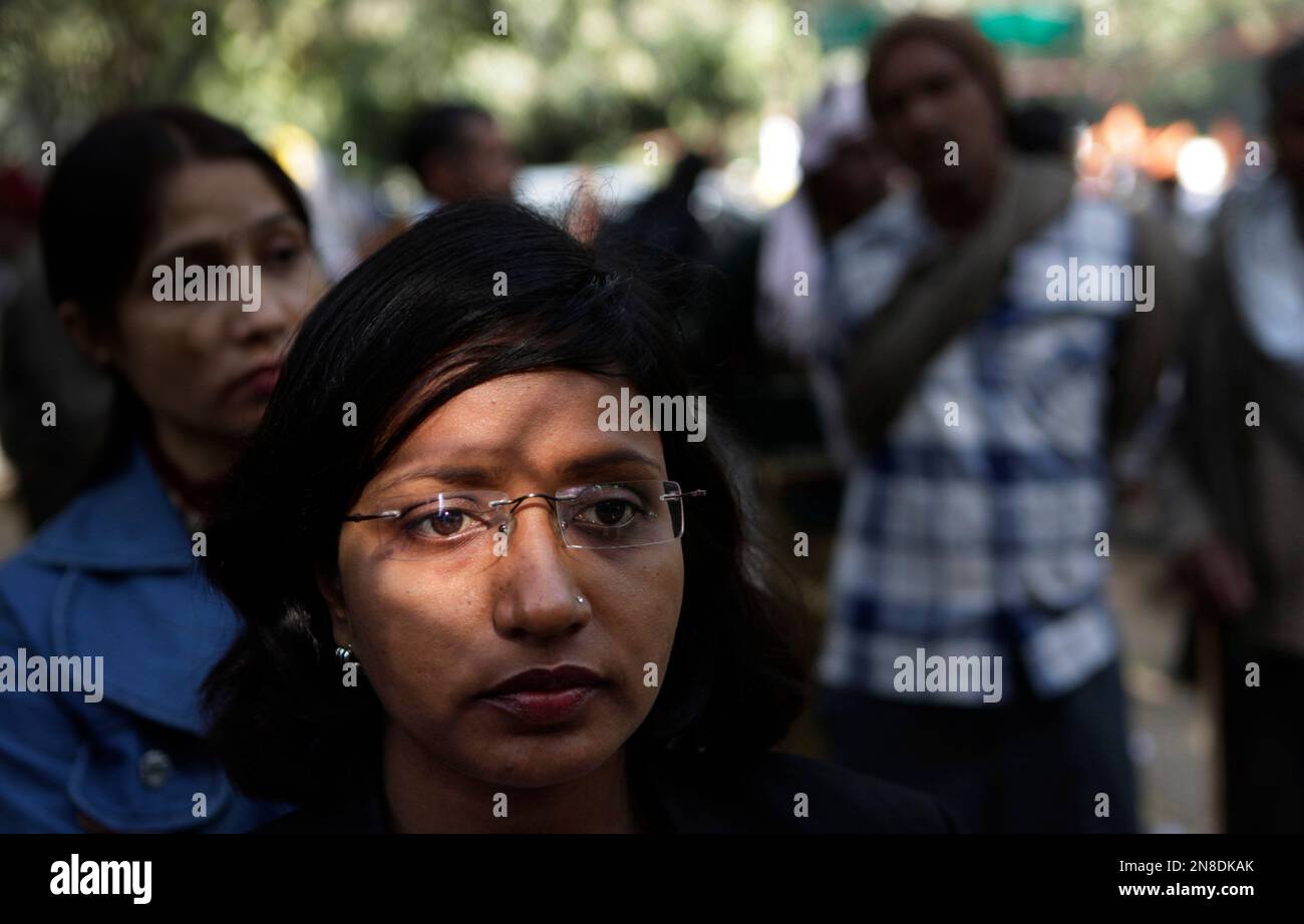Sandhya Jadon, 26, a lawyer from the northern town of Agra, pauses as she  speaks to the Associated Press in New Delhi, India, Thursday, Dec. 20,  2012. For most men, any woman