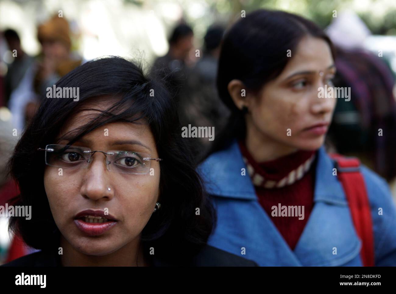Sandhya Jadon, a lawyer from the northern Indian town of Agra, speaks to  the Associated Press in New Delhi, India, Thursday, Dec. 20, 2012. Many in  India's capital and across the country