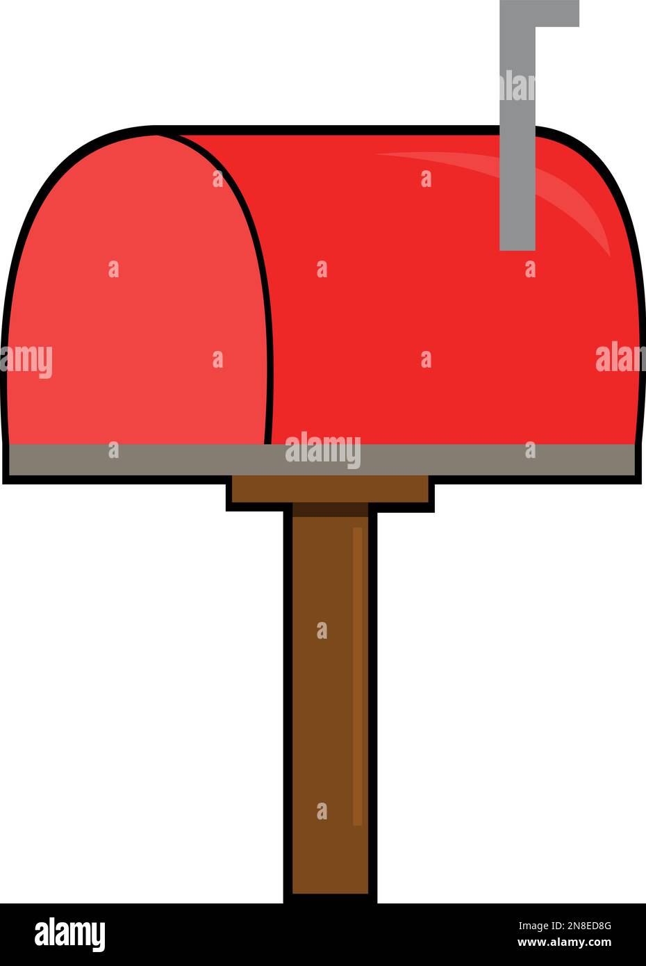 vector illustration of a closed mailbox Stock Vector Image & Art Alamy