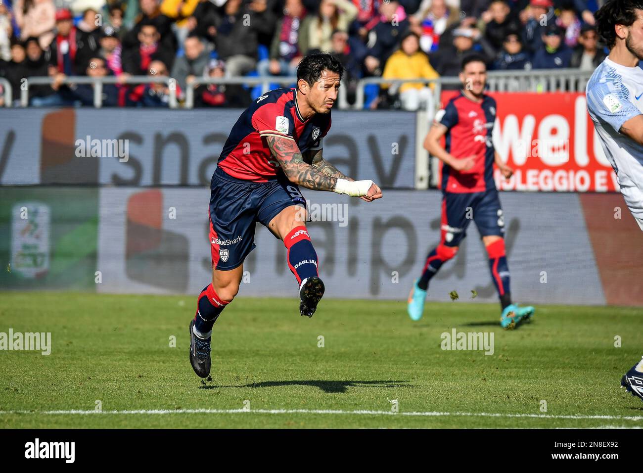 Cagliari, Italy. 08th June, 2023. Gianluca Lapadula of Cagliari Calcio,  Premio Capocannoniere Pablito during Final - Cagliari vs Bari, Italian  soccer Serie B match in Cagliari, Italy, June 08 2023 Credit: Independent