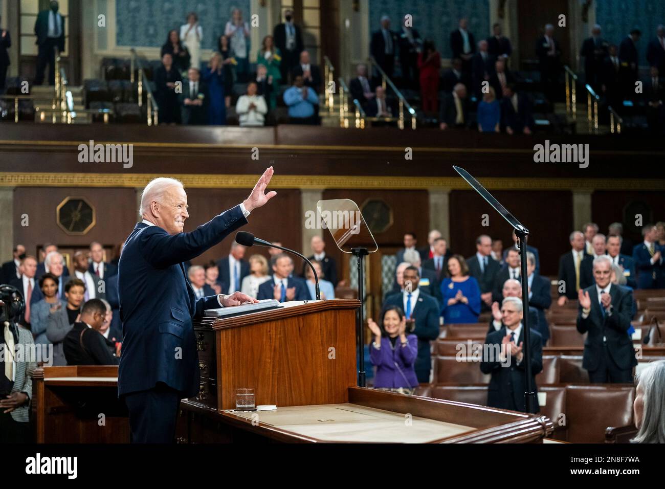 Washington, United States Of America. 07th Feb, 2023. Washington, United States of America. 07 February, 2023. U.S President Joe Biden delivers his State of the Union address to the joint session of Congress, February 7, 2023 in Washington, DC Credit: Adam Schultz/White House Photo/Alamy Live News Stock Photo