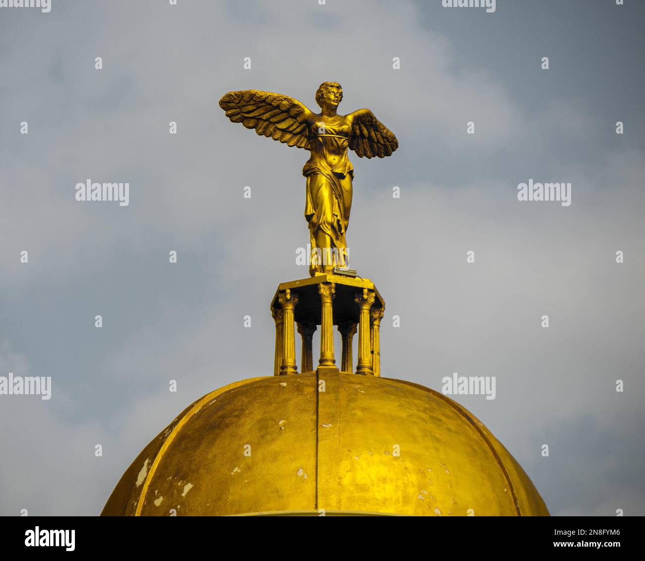 Beautiful golden angel hi-res stock photography and images - Alamy