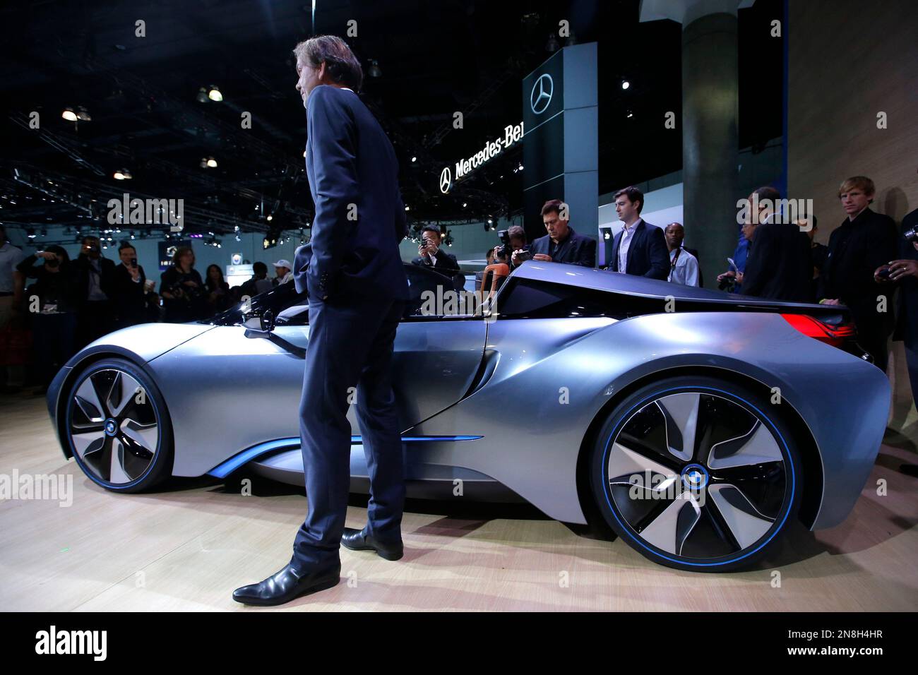 Adrian van Hooydonk, senior vice president BMW group design, poses with ...