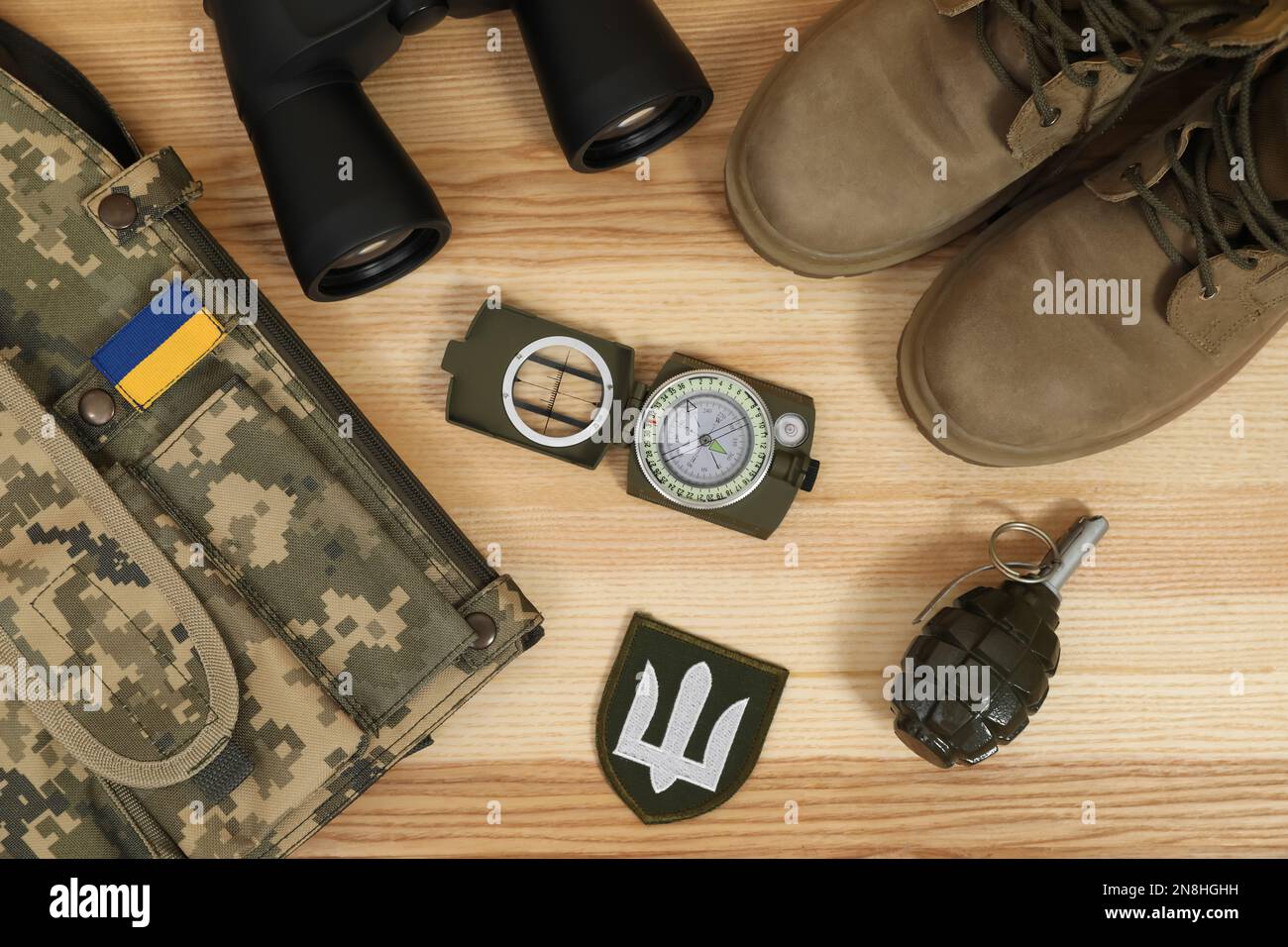 MYKOLAIV, UKRAINE SEPTEMBER 26, 2020 Tactical gear and Ukrainian