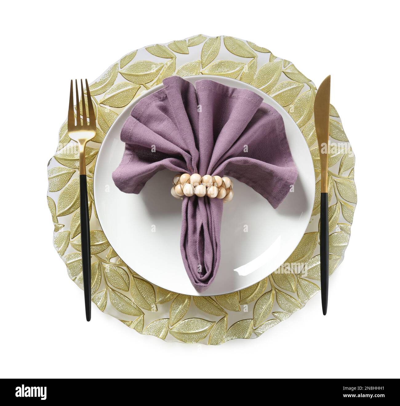 Elegant table setting festive Cut Out Stock Images & Pictures - Alamy
