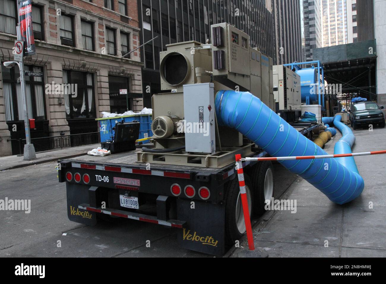 In this Friday, Nov. 23, 2012 photo, a dehumidifier, parked on Front