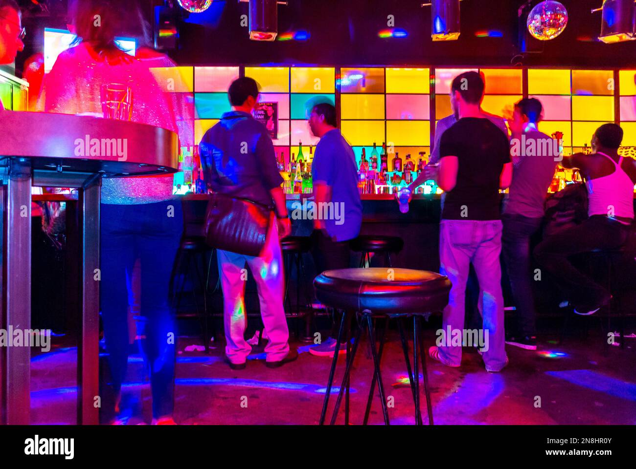 New York CIty, NY, USA, Crowd People, inside Gay Bar, Hell's Kitchen