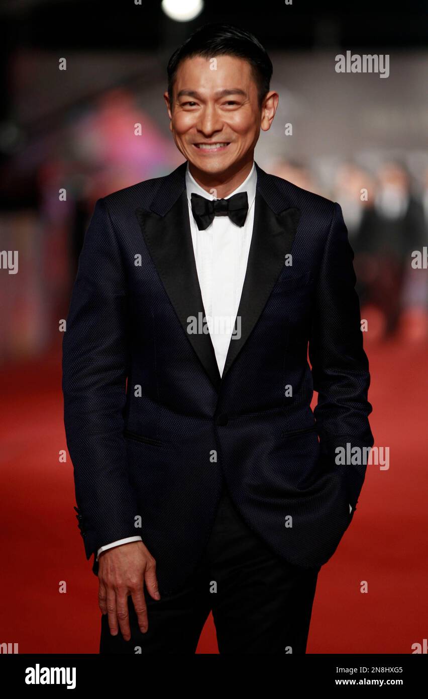Andy Yu Hong Kong actor Andy Lau smiles as he arrives at the 49th Golden Horse ...