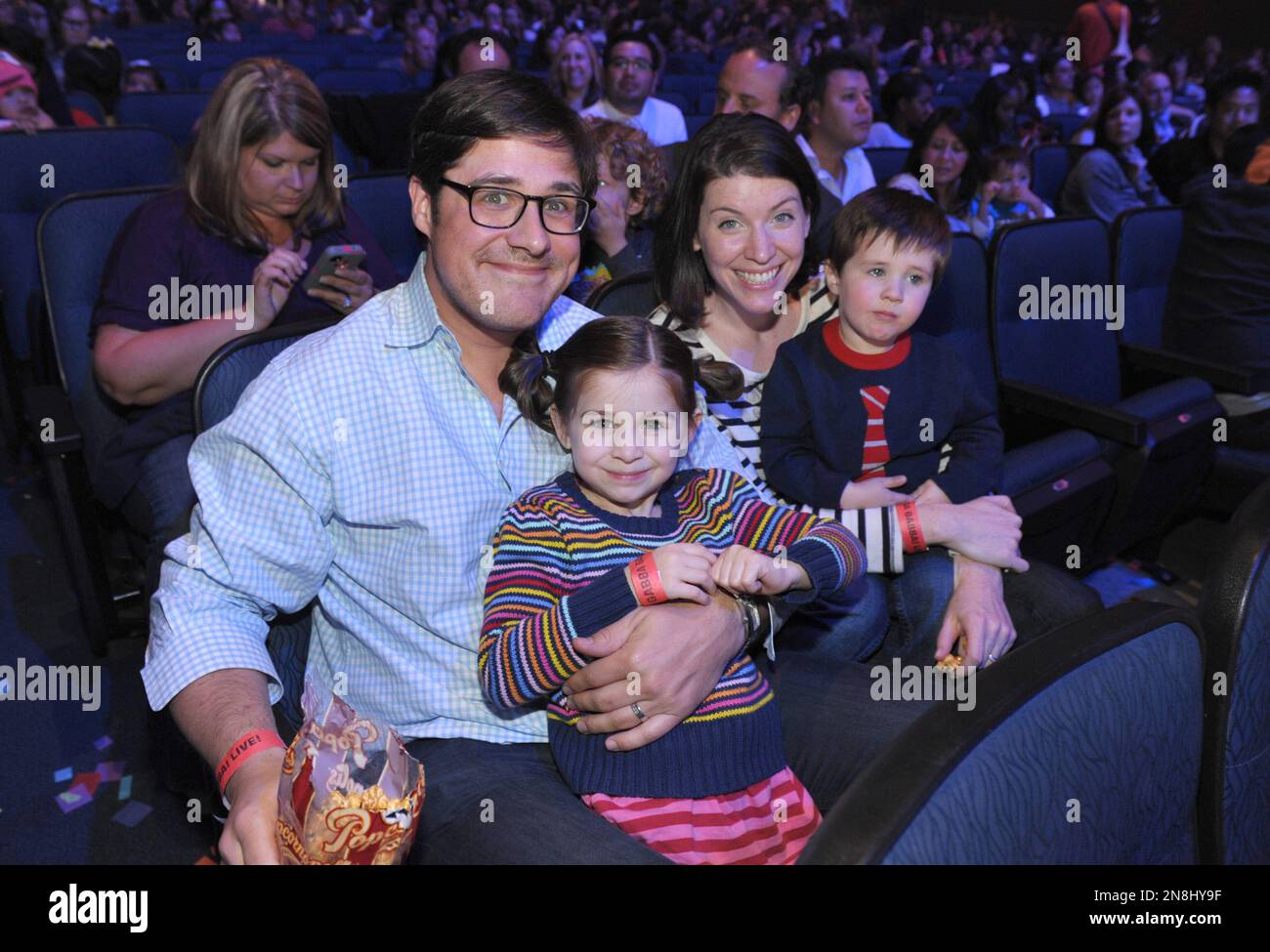 Rich Sommer, left, Virginia Sommer, 2nd from right, and their two(00)