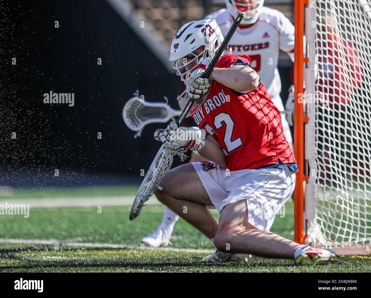February 11, 2023 Stony Brook goalie Jamison MacLachlan (22) makes a