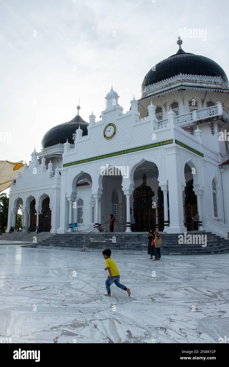 Baiturrahman Great Mosque Stock Photo