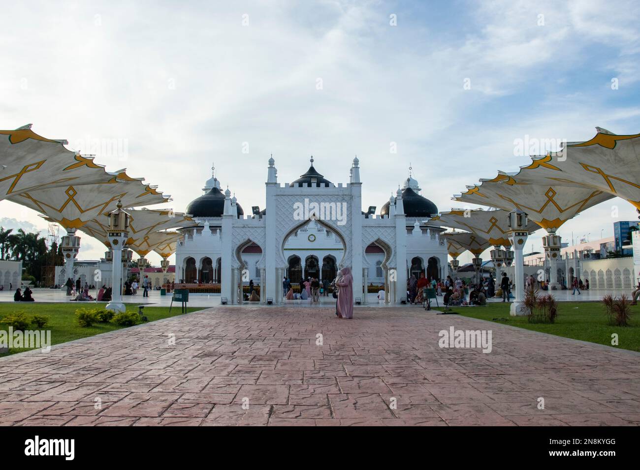 Baiturrahman Great Mosque Stock Photo