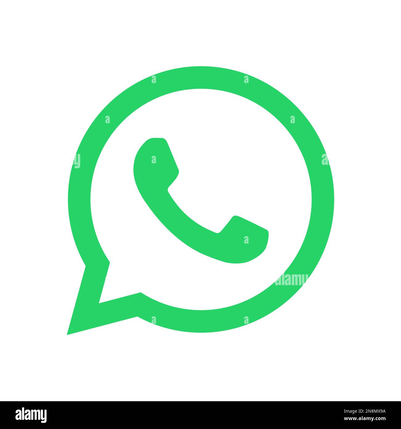 WattsApp instant messaging app icon. Square shape vector illustration. Stock Vector