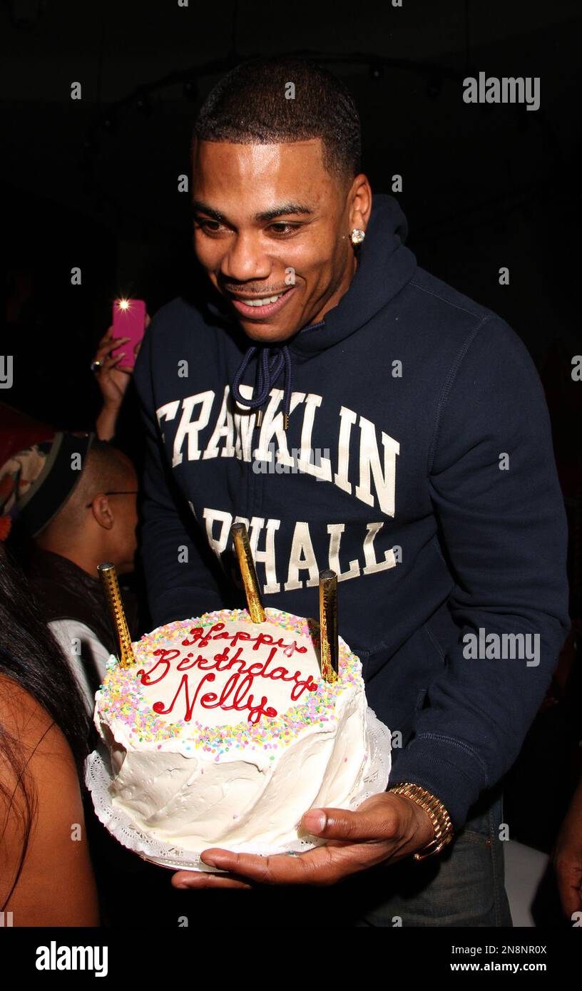 Rapper and actor Nelly celebrates his birthday at BET Real Husbands of
