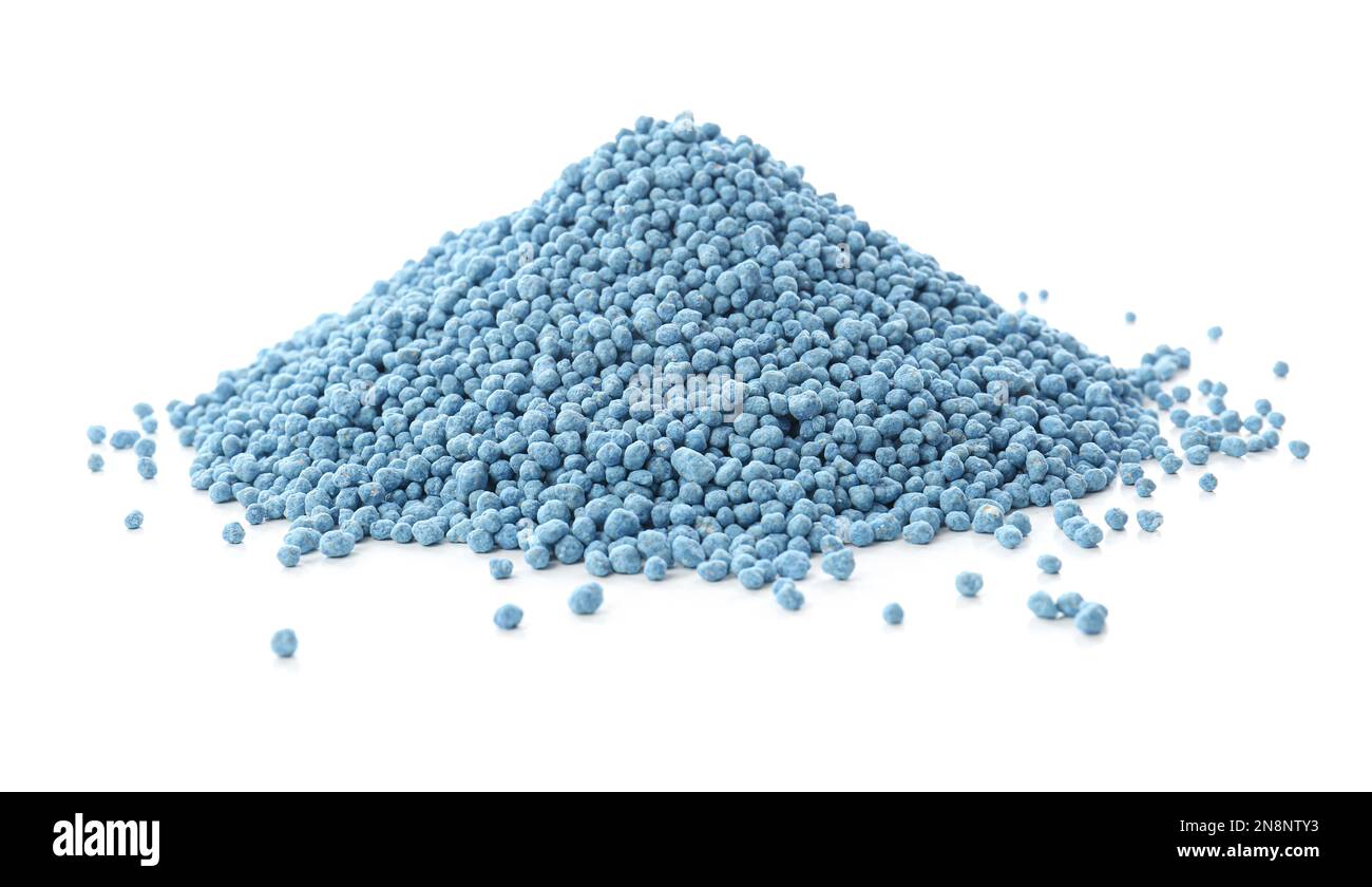 Pile of granular mineral fertilizer isolated on white Stock Photo Alamy