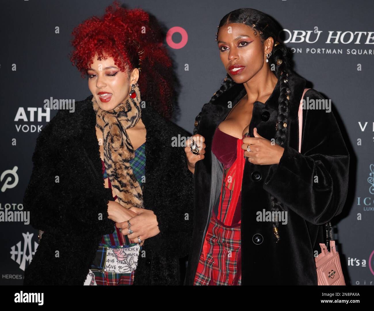 Amy Love (right) and South from Nova Twins attending the Brit Awards 2023 after party at
