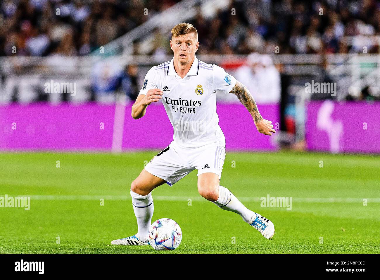 Rabat, Morocco. 11th Feb, 2023. Prince Moulay Abdellah Stadium Toni Kroos of Real Madrid before the match between Real Madrid and Al Hilal, valid for the 2022 FIFA Club World Cup Final, held at the Prince Moulay Abdellah Stadium in Rabat, Morocco (Richard Callis/SPP) Credit: SPP Sport Press Photo. /Alamy Live News Stock Photo