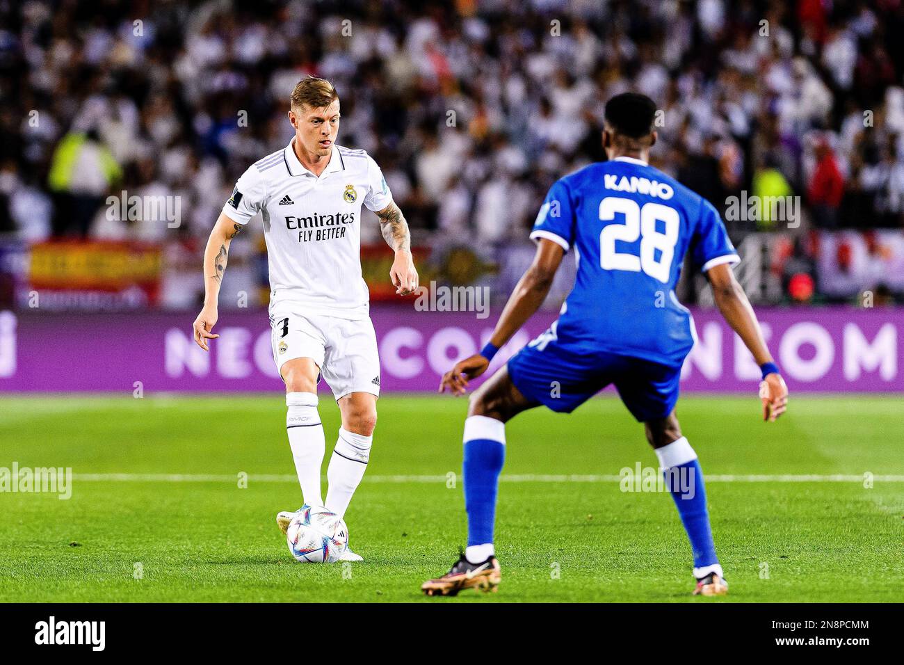 Rabat, Morocco. 11th Feb, 2023. Prince Moulay Abdellah Stadium Toni Kroos of Real Madrid before the match between Real Madrid and Al Hilal, valid for the 2022 FIFA Club World Cup final, held at the Prince Moulay Abdellah Stadium in Rabat, Morocco (Richard Callis/SPP) Credit: SPP Sport Press Photo. /Alamy Live News Stock Photo