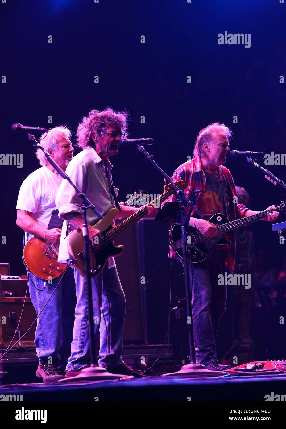 Frank Sampedro, Billy Talbot of Crazy Horse and Neil Young perform at ...