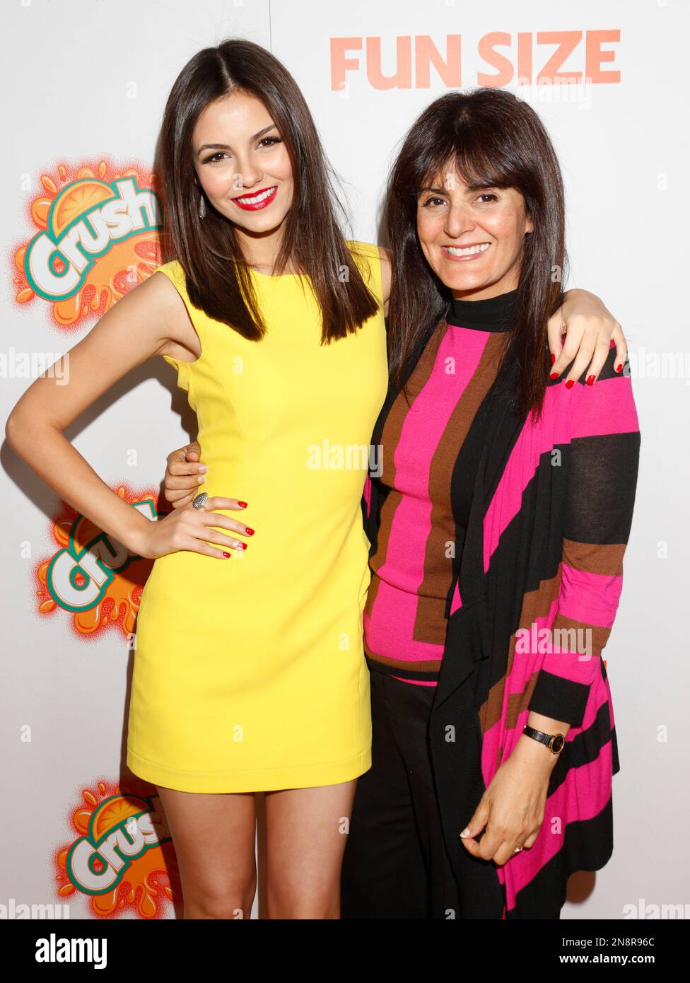 Victoria Justice and mother Serene Justice Reed attend the "Fun Size