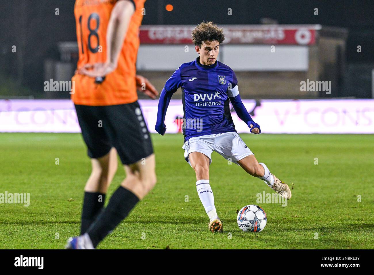 RSCA Futures Theo Leoni pictured during a soccer match between RSC  Anderlecht Futures and KMSK Deinz