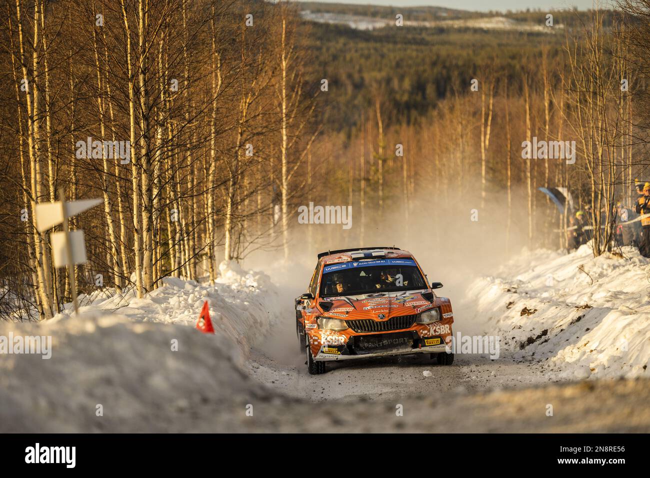 28 Jari HUTTUNEN (FIN), Antti LINNAKETO (FIN), SKODA FABIA, RC2, Rally2,  action during the Rally Finland 2023, 9th round of the 2023 WRC World Rally  Car Championship, from August 3 to 6