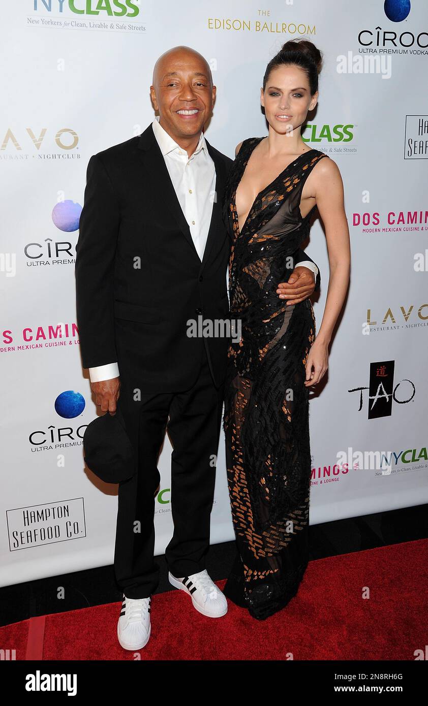 Hip-hop mogul Russell Simmons and date model Hana Nitsche attend "A ...