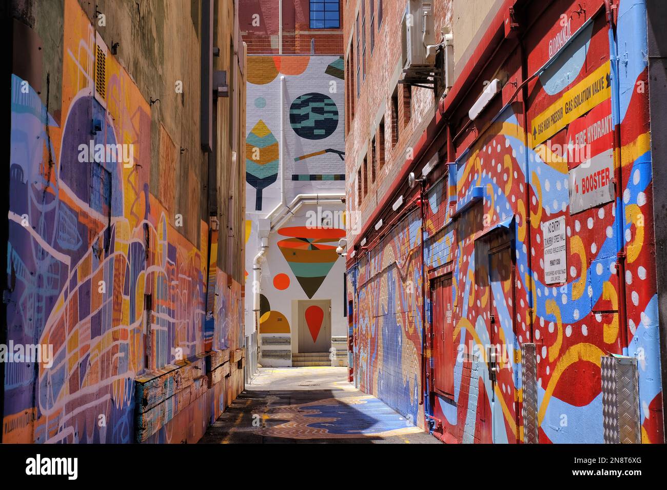 Perth Street art in lane linking William Street and Murray Street Mall