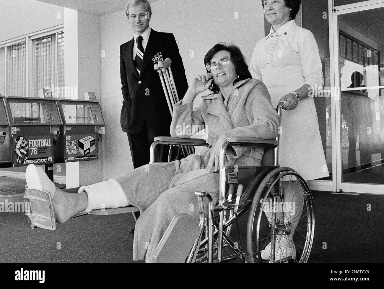 Professional tennis player Billie Jean King shown Saturday, November 20