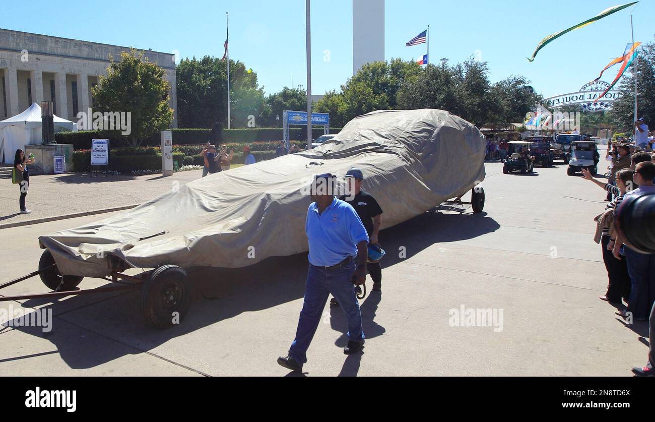 Big Tex, a 52-foot-tall, metal-and-fabric talking cowboy who