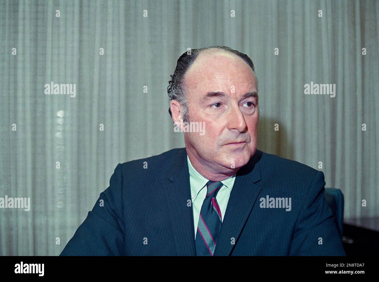 Commissioner of Basketball Walter Kennedy poses in 1969. (AP Photo