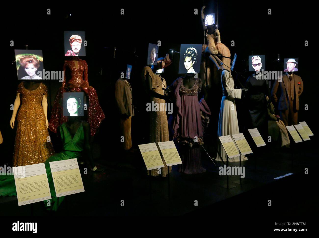 A selection of costumes seen at the Hollywood Costume exhibition at the