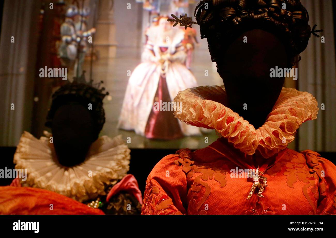 A selection of costumes showing various designs and outfits worn by