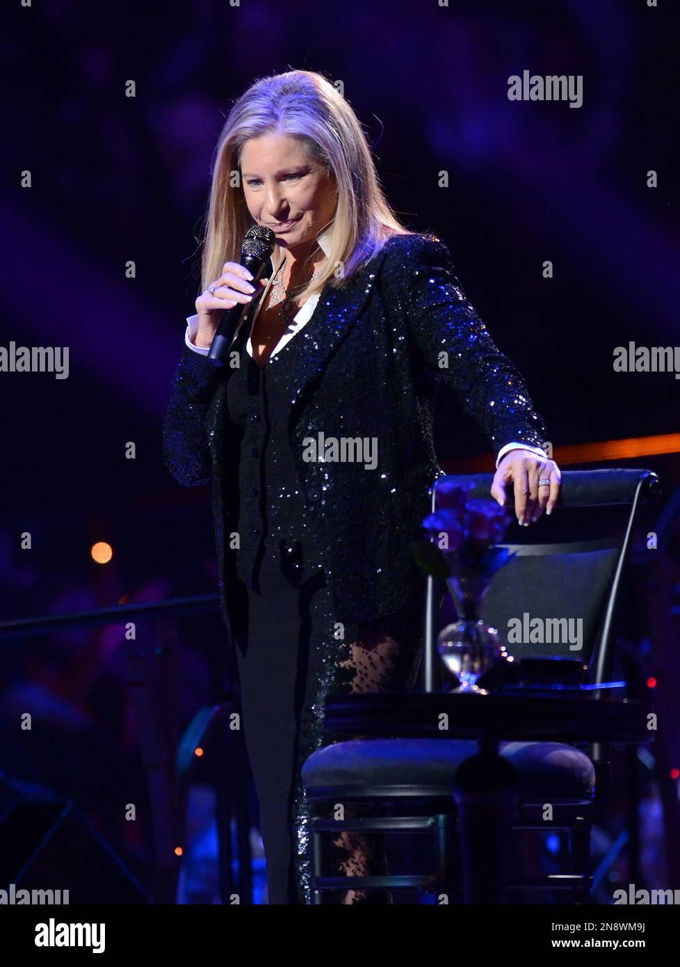 Singer Barbra Streisand kicks off her concerts in Brooklyn at the
