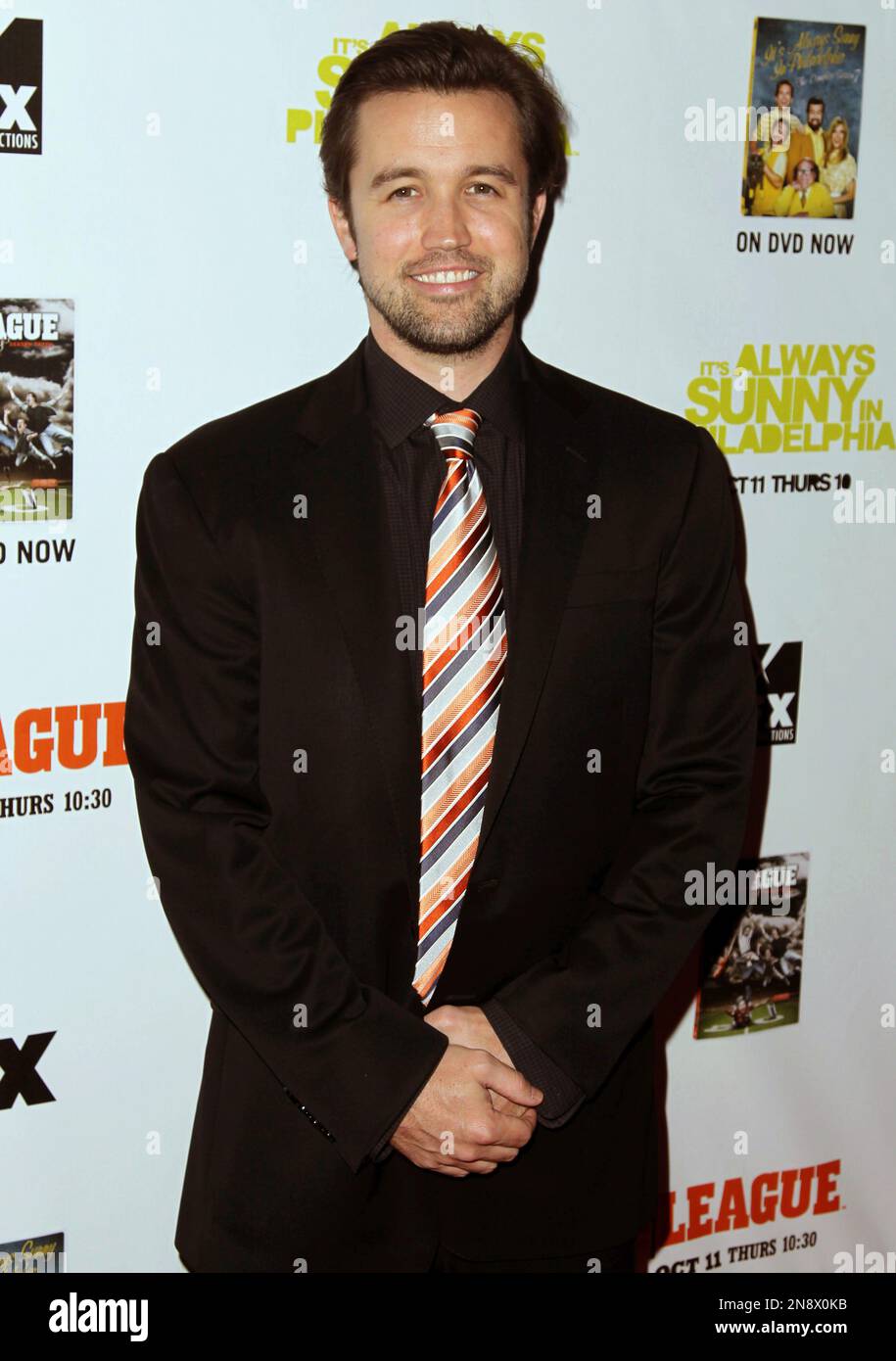 Actor Rob McElhenney arrives at the premiere screenings of FX's "It's  Always Sunny in Philadelphia" season