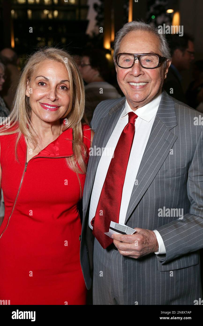 From left, Beege Barkette and actor Mark Rydell pose during the arrivals  for the opening night performance of November at the Center Theatre  GroupMark Taper Forum on Sunday, Sept. 7, 2012, in