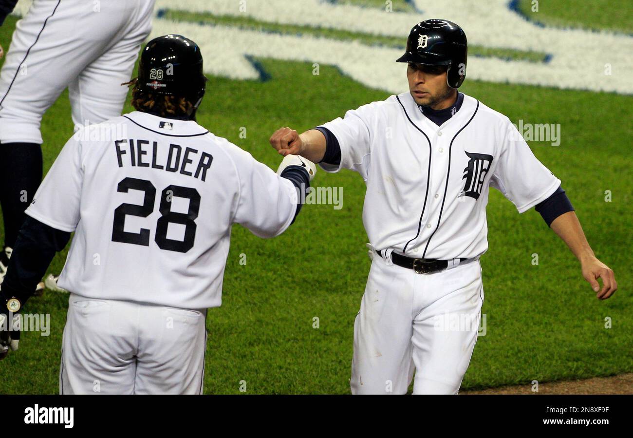 Detroit Tigers' Prince Fielder bats against the Chicago White sox during a  baseball game Saturday, Sept. 1, 2012 in Detroit. (AP Photo/Duane Burleson  Stock Photo - Alamy