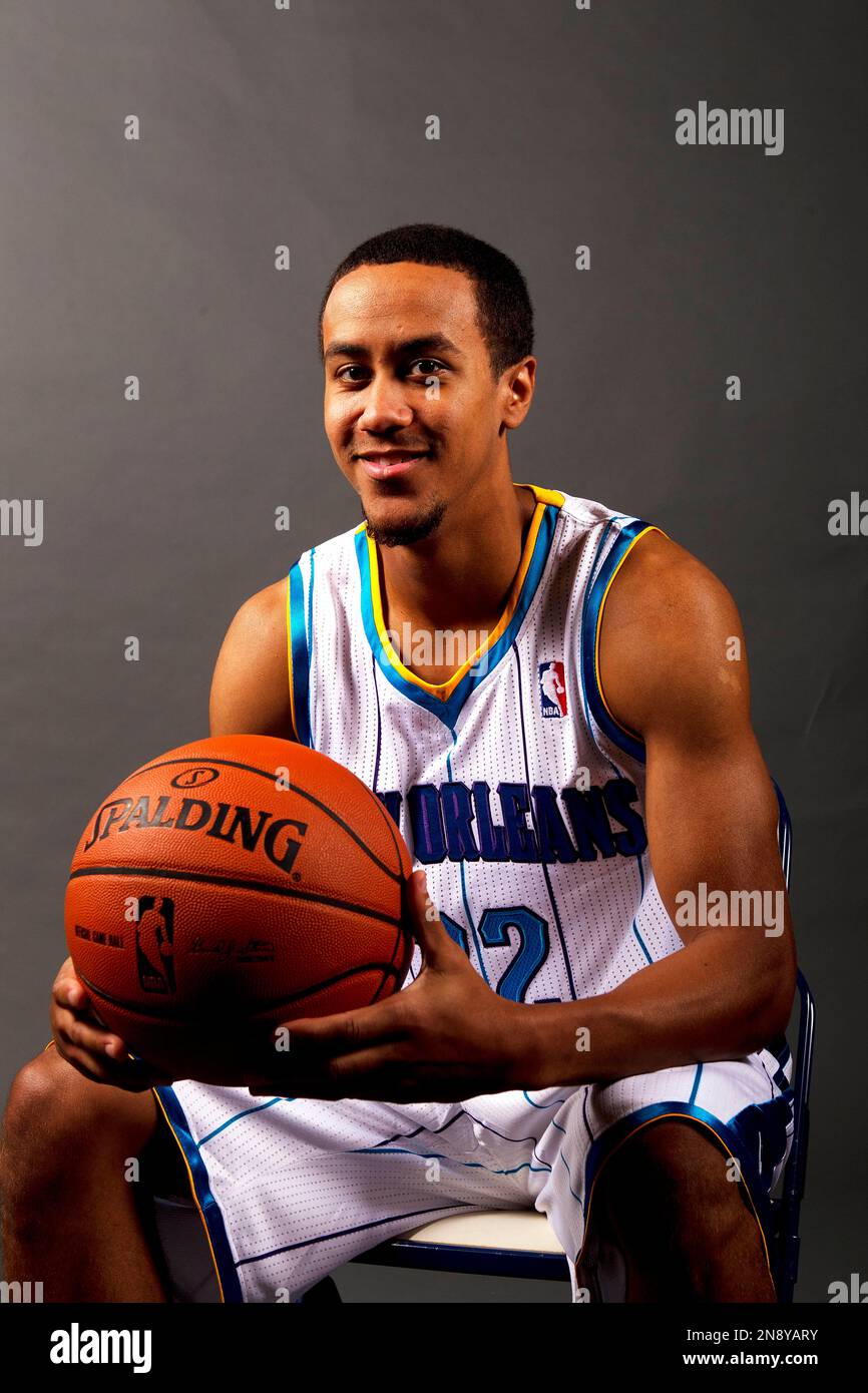 New Orleans Hornets guard Brian Roberts (22) poses for his portrait during  their NBA basketball media day at their practice facility in Westwego, La.,  Monday, Oct. 1, 2012. (AP Photo/Gerald Herbert Stock