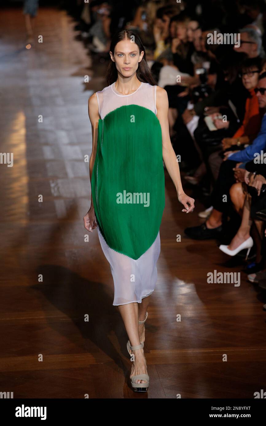 A model wears a creation for British fashion designer Stella McCartney ...