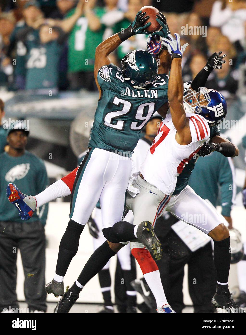 Philadelphia Eagles free safety Nate Allen (29) and cornerback Nnamdi