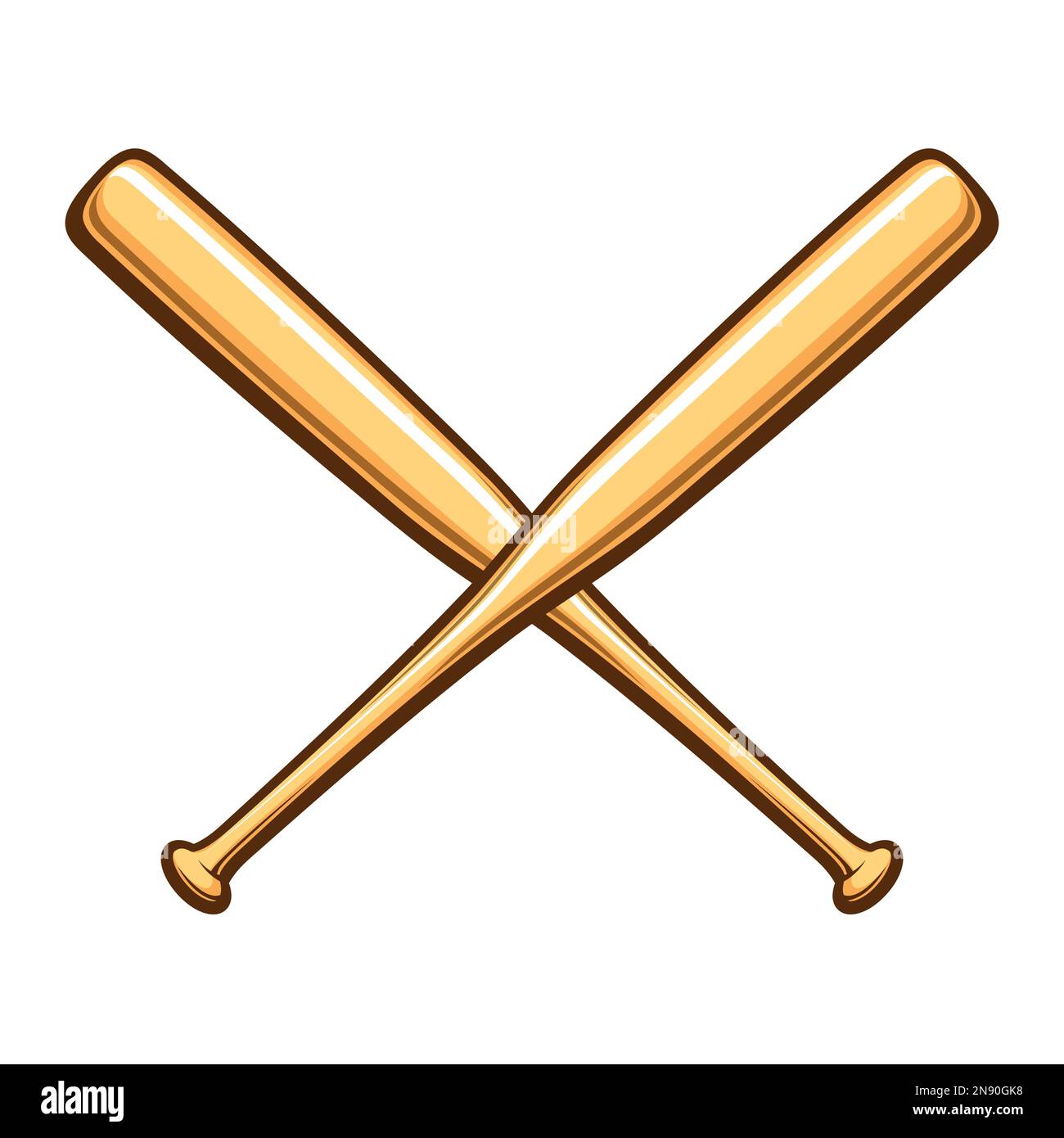 Baseball Bats Clipart Crossed