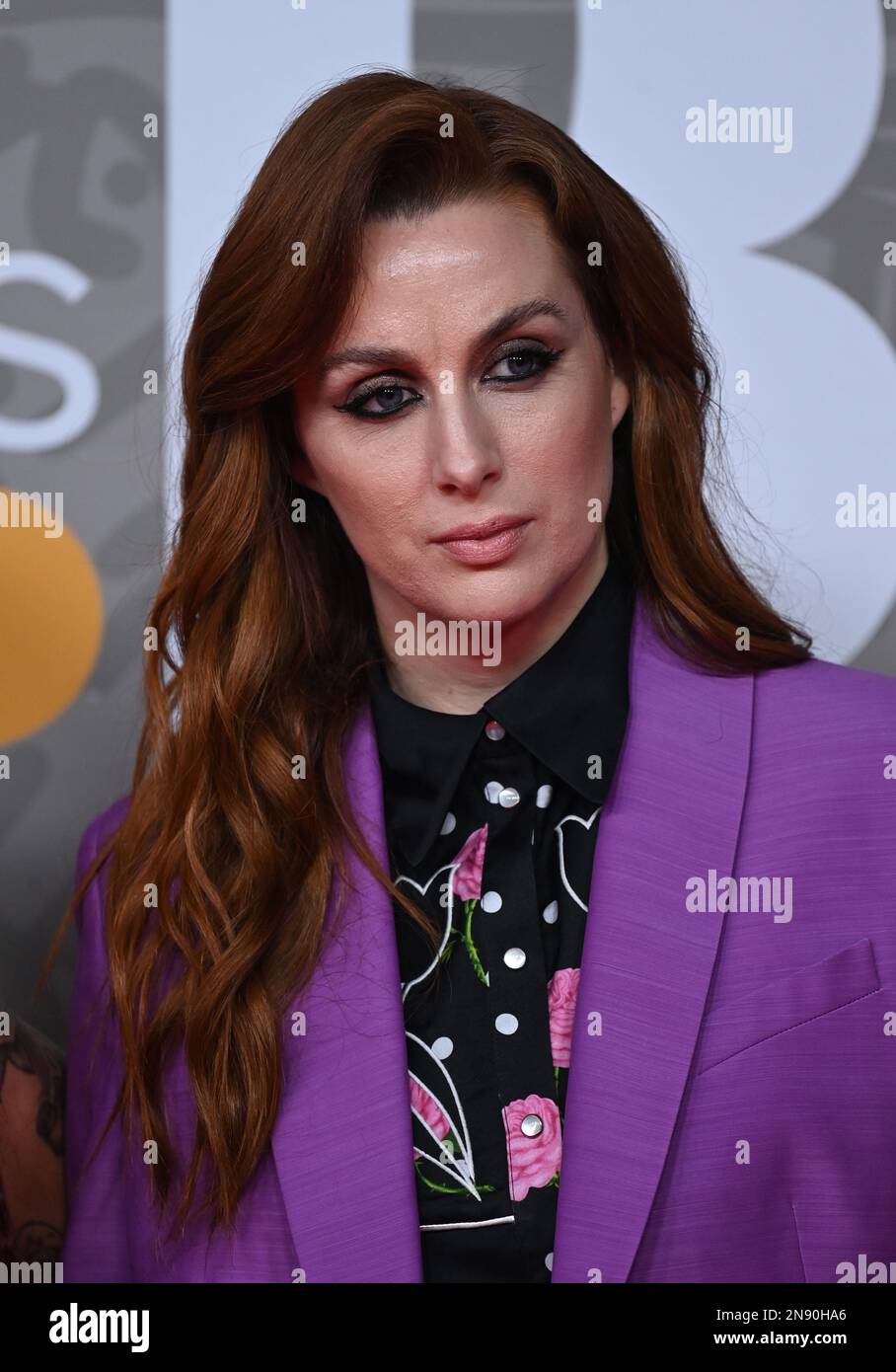 EDITORIAL USE ONLY February 11th, 2023, London, UK. Siobhan Donaghy from the Sugababes arriving at The BRIT Awards 2023, O2 Arena, London. Credit: Doug Peters/EMPICS/Alamy Live News Stock Photo