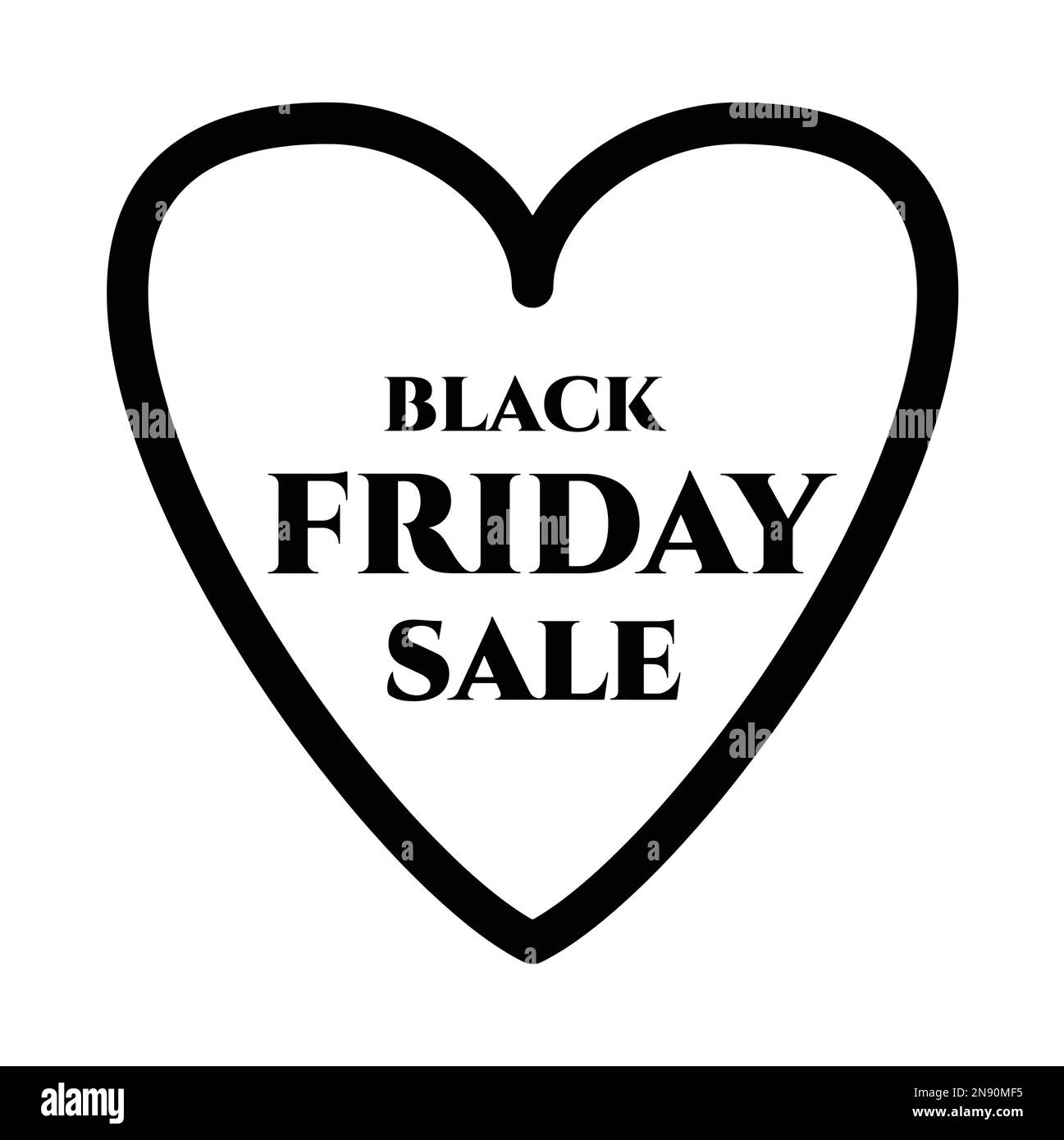 Vector illustration Black Friday sale promotional poster. Hand drawn