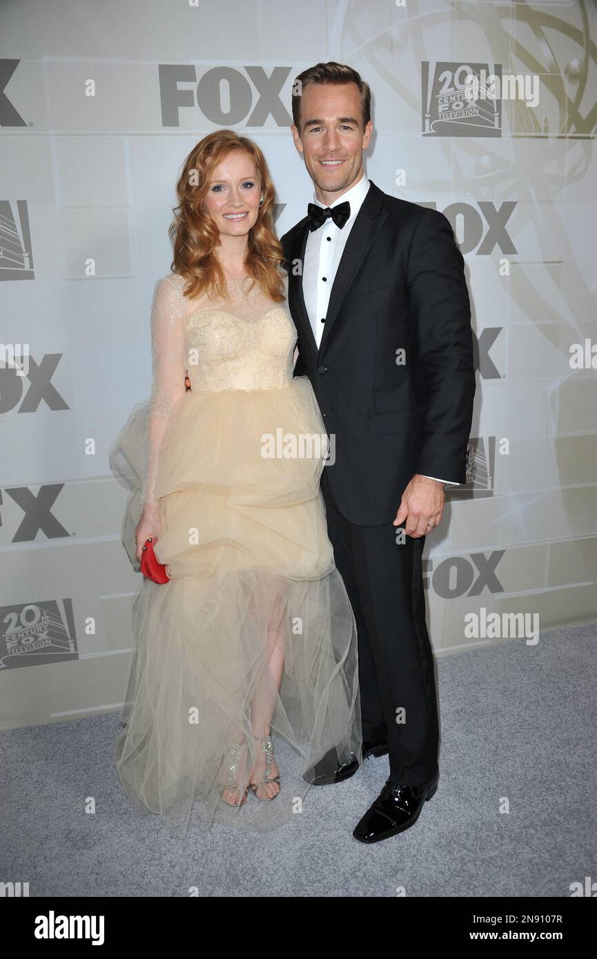 James Van Der Beek, left, and Heather McComb attends the Fox Emmy Nominee party at Soleto on