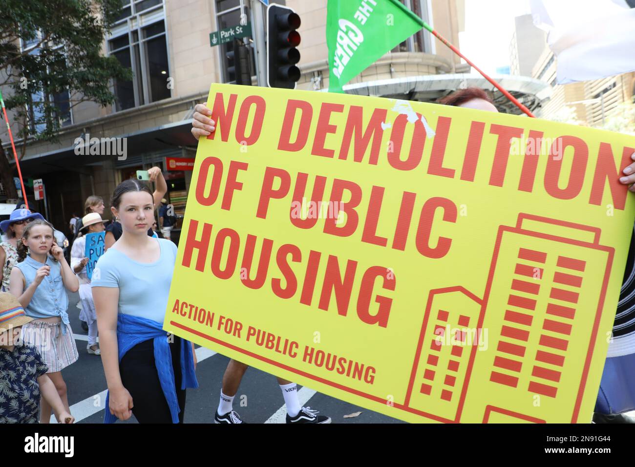 Sydney, Australia. 11th February 2023. Protesters in favour of