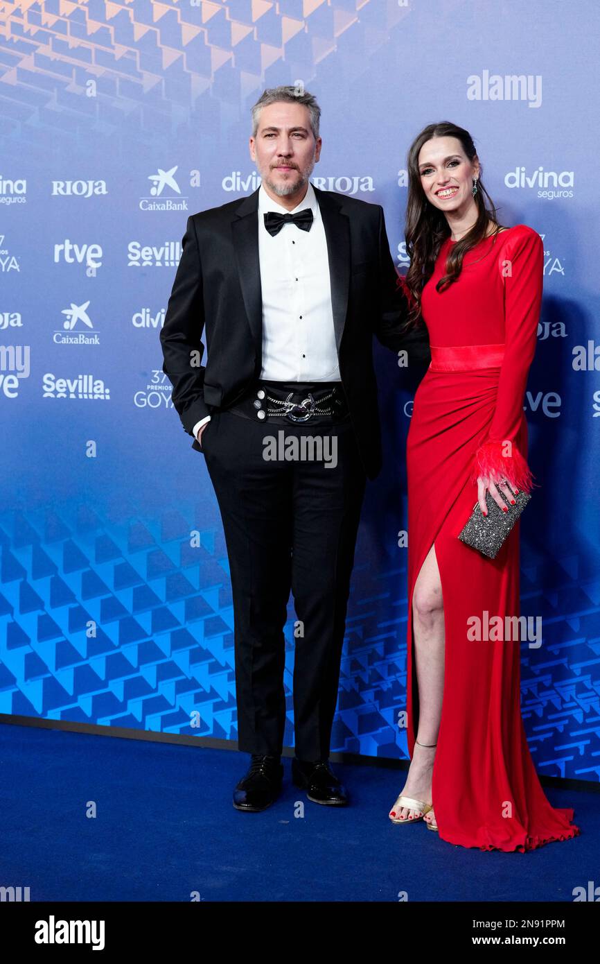 Alberto Ammann, Clara Mendez-Leite attending the 37th Goya Awards at