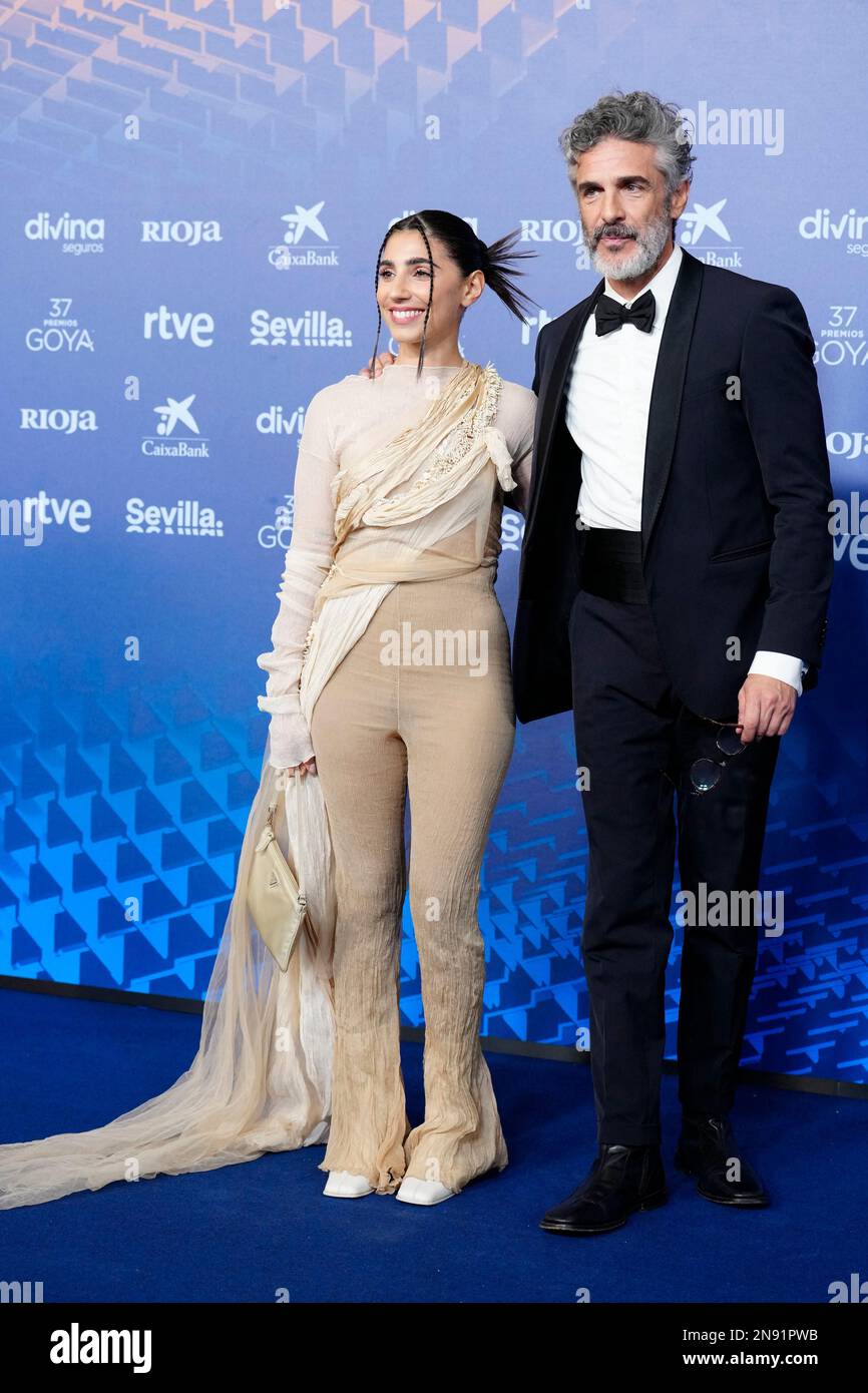 Leonardo Sbaraglia, Guadalupe Marin attending the 37th Goya Awards at ...